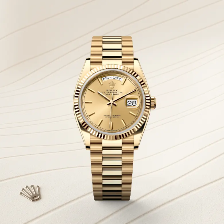 Rolex Day-Date 36 18 kt yellow gold, M128238-0045